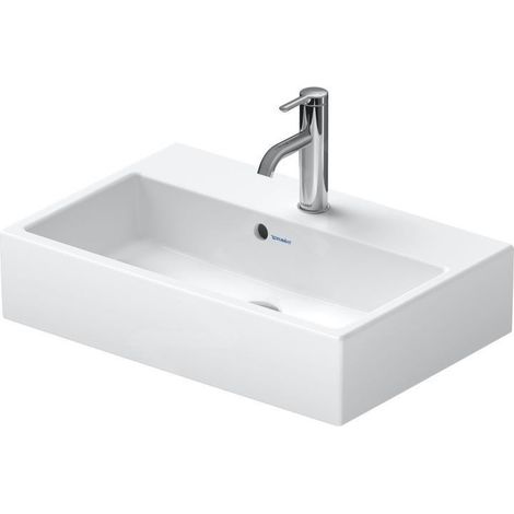 Lavabo compact VERO AIR avec vidange, avec 1 trou de robinetterie, blanc, dimensions 600x400 mm (1/3)