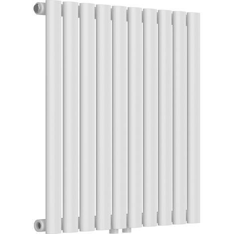 Radiatore a pannello di design piatto 449 watt acciaio 60 x 60 cm bianco 030010447