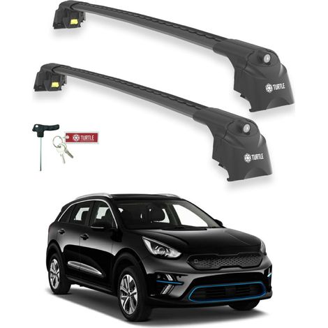 TURTLE kompatibel mit Kia Niro (De) 2017-2022 Dachträger Air2 Schwarz (1/5)