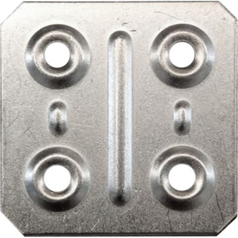 BL PIASTRINA QUADRA 40X40 MM ZINCATA 10 PZ
