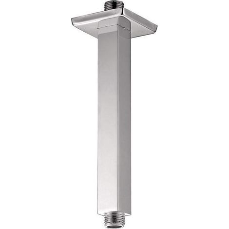 Brazo de ducha cuadrado para instalación a techo de 30 cm en color cromo Damast Idra 12603  Cromo - 30 cm