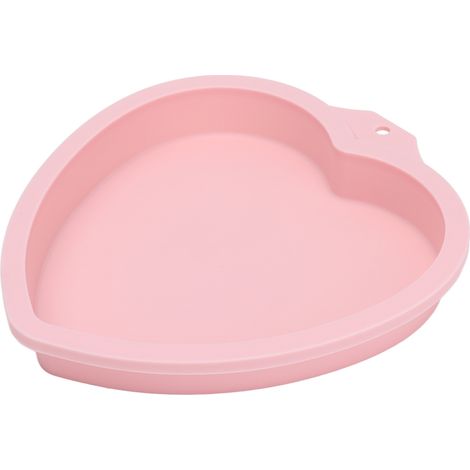 Backform für die Küche, wiederverwendbare Silikon-Backform für Bäckereien und Konditoreien, rosa Herz (1/5)