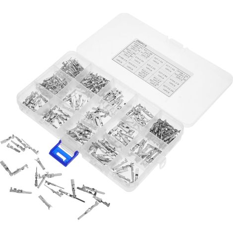 290 pièces Kit Connecteurs Broches pour Câblage Véhicule Mâle Femelle Terminal Électrique Robuste Sertissable (1/5)