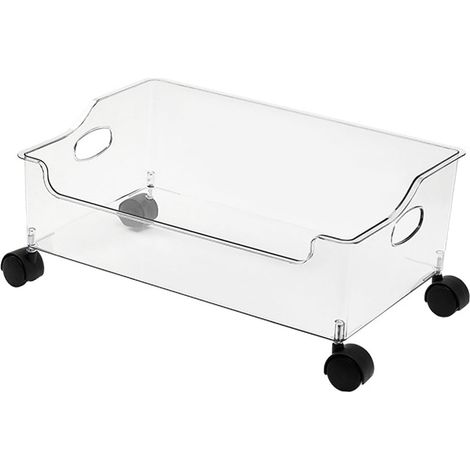 Portable Rolling Book Box with Wheels for Storage (1/5)