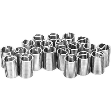 Lot de 20 inserts filetés M12 x 1.5 2.5D, douilles de réparation en acier inoxydable, manchons à visser pour taraudage, longueur 2,5D, résistants. (1/5)