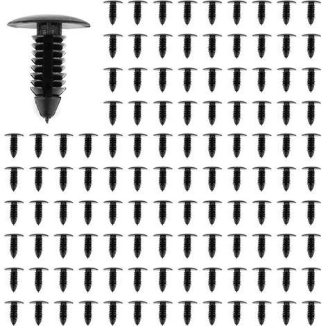 Adatto per 400 elementi di fissaggio in plastica per paraurti, clip a rivetto, kit di bulloni ad espansione per l'assemblaggio di mobili per auto, clip per carrozzeria, nero.