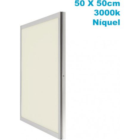 Panel LED Tolstoi superficie 48W 3000K níquel 50x50cm (1/2)