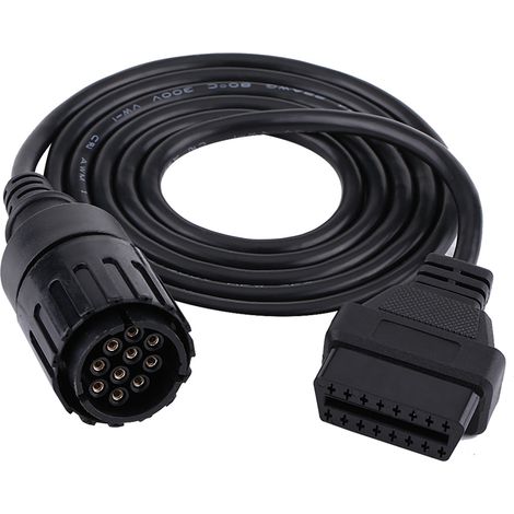 Câble adaptateur pour moto BMW, connecteur mâle 10 broches vers OBD2 16 broches (1/5)