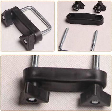 Supports de fixation universels pour barres de toit, boulons en U en acier inoxydable pour porte-bagages de voiture utilitaire,