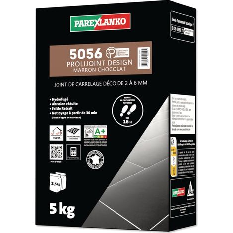 Joint de carrelage 5 Kg 5056 Prolijoint Design PAREXLANKO Marron Chocolat
