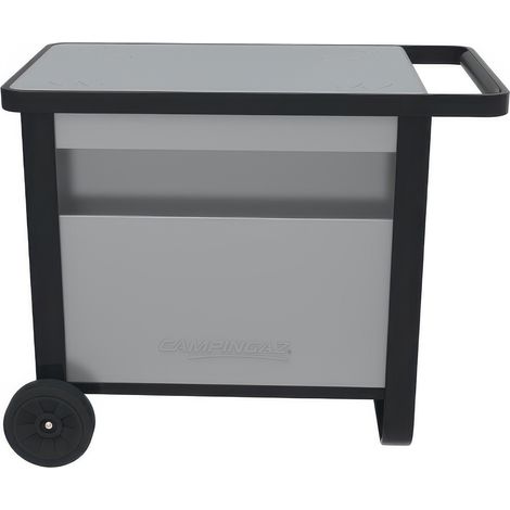 Chariot Campingaz pour Barbecue de Table en Acier Peint avec Tablette Extractible Deluxe Trolley
