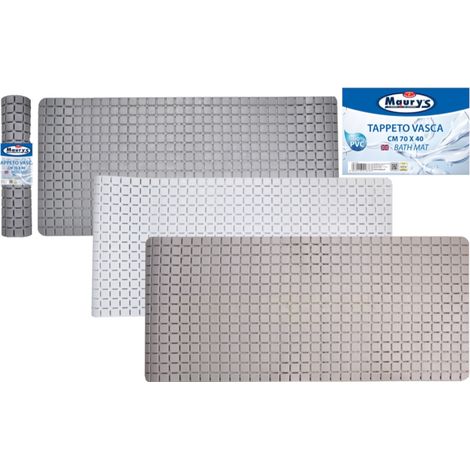 MAURY'S TAPPETO DA VASCA ANTISCIVOLO DADO 70 X 40 CM IN COLORE ASSORTITO (1/2)
