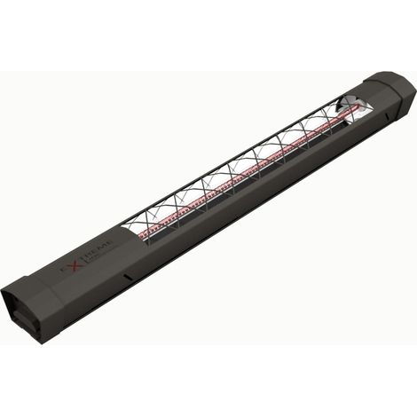 ExtremeLine HeatFlare carbon Dunkelgrau Infrarotstrahler Heizstrahler 1600 Watt (1/4)