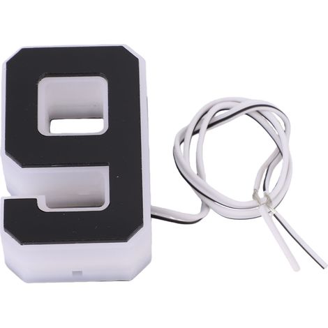 LED numéro de maison 9 étanche à l'eau moderne rétro-éclairé lampe d'adresse pour usage commercial résidentiel (1/5)