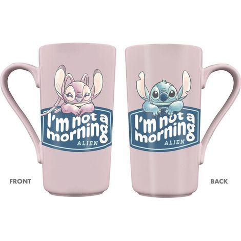 Taza de cer mica Stitch Angel de 470 ml para caf o t