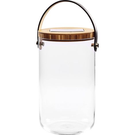 Krinner Deco Glass "Long" 22510 Luminaire décoratif LED blanc chaud transparent(e), bambou, noir X483701 (1/5)