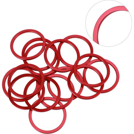 Entretoise de moyeu en alliage d'aluminium pour vélo de route, rondelle de plateau rouge - Pièces vélo (1/5)