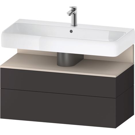 Duravit Collection One Meuble sous-lavabo, 1 tiroir et 1 tiroir, (1/2)