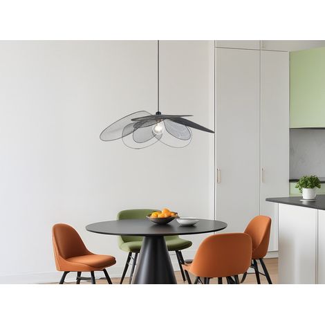 Große Pendelleuchte FLEURE mit ausgefallenem Gitter Lampenschirm, Ø 87cm (1/5)