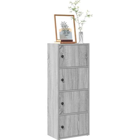 vidaXL Libreria Grigio Sonoma 40x24x102 cm in Legno Multistrato