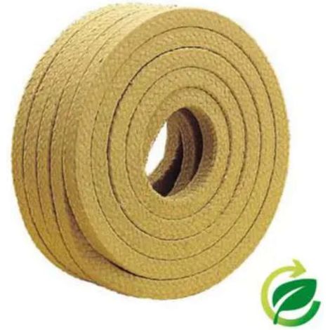 Cyclingcolors – Joint de graisse en coton Erica 8x8mm – Longueur 1 mètre – Étanchéité pour pompes centrifuges et tourillons rotatifs – Fils finement tressés
