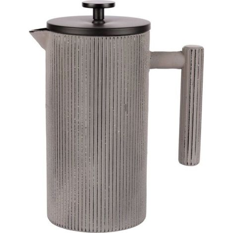 Cafetiere a piston - COSY & TRENDY - Fonte gris clair - Filtration manuelle - 9x20 cm (1/2)