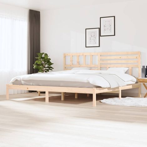 Cadre de lit sans matelas 180x200 cm bois massif de pin (1/5)