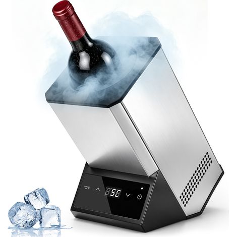 87W 100‑240V Rafraîchisseur Bouteille de Vin Électrique Portable 750 ml 5‑18°C Réglable Refroidissement Continu 24h Sans Glace 36db Écran LCD pour Champagne Vin Rouge Blan (1/5)