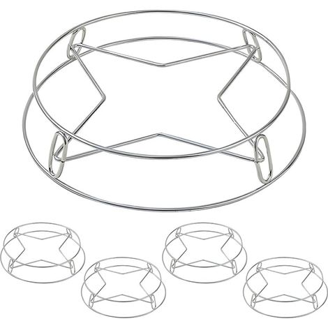 5 Pièces Grille De Refroidissement, Support Casserole Acier Inoxydable, Panier Vapeur Double Couche, Cuisine Maison