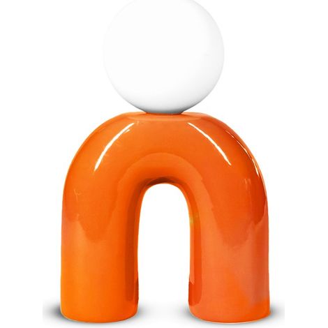 Lámpara Pop U, naranja, cerámica, 31 cm de alto, G9 DIVERS (1/5)