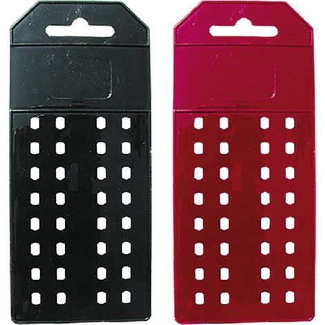ESPOSITORE IN POLIPROPILENE mm 124 x 46 x 2 col. nero