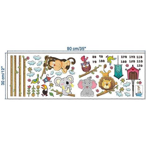 Stickers muraux animaux du zoo pour toises (1/5)