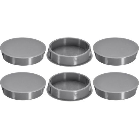6Pcs Bouchon de Trou en Nylon, 44.5-45mm Diamètre de Trou Bouchon d'étanchéité Rond Souple et Flexible de Verrouillage Bouchons en Caoutchouc pour Bouteilles, Tuyaux, Cuisine, Gris (1/5)