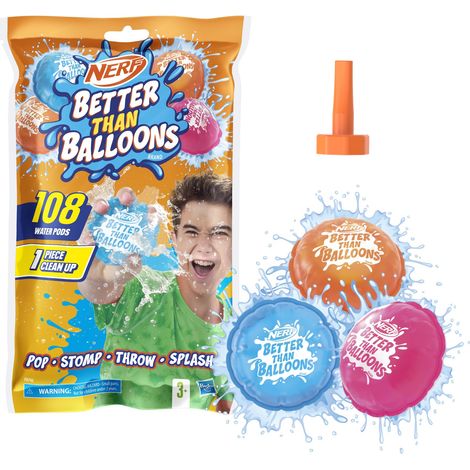 Marchio Nerf Better Than Balloons, giocattoli ad acqua, 108 capsule (1/5)