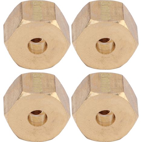Adaptateur d'extension de moyeu de roue hexagonal de 12 mm pour voitures RC SCX10 90046 GN7 CC01 1/10 (8 mm) (1/5)