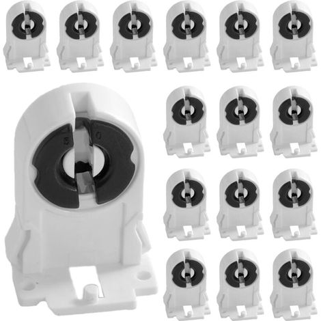 Support de lampe fluorescente G13 T8, 30 pièces, support de lumière Durable, pieds fluorescents 2A T8, capuchon pour Tube Fluorescent LED (1/4)