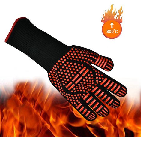paire de gants ignifugés pour four à micro-ondes, résistants aux hautes températures et retardateurs de flamme