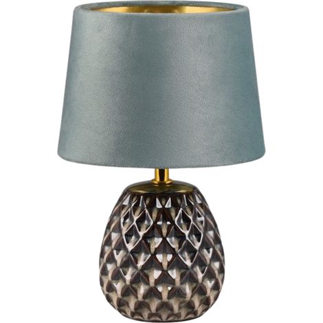 Lampe de table Ariana céramique verte abat-jour RL E14 (1/3)