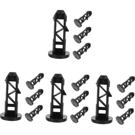 16 pièces, accessoires de couvercle de bac, verrouillage, roulettes, utilisation extérieure, installation facile, universel (1/4)