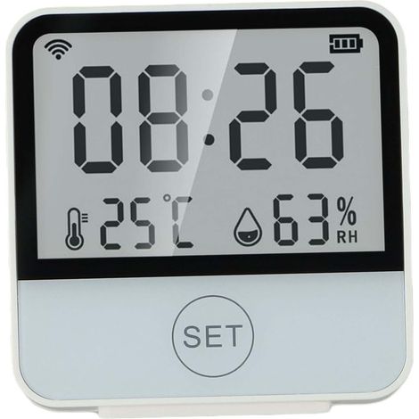 Tuya Capteur de température et d'humidité pour Smart WiFi Thermomètre Hygromètre Intérieur Sans Fil Version Batterie (1/4)