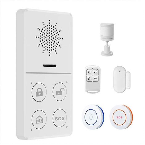 Systèmes de sécurité domestique Tuya WiFi : alarmes antivol sans fil avec détecteur de mouvement, détecteur de fenêtre, détecteur de porte et application de contrôle intelligente (1/5)