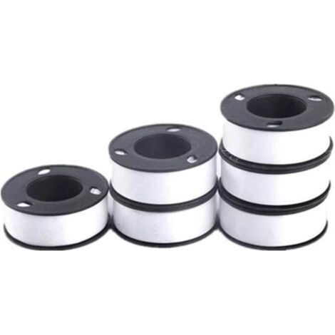 2 rouleaux de ruban d'étanchéité PTFE pour filetage, 10 mètres x 19 mm, étanche, pour raccords de gaz Industrie et Commerce Adhésifs, mastics et rubans Rubans adhésifs (1/3)