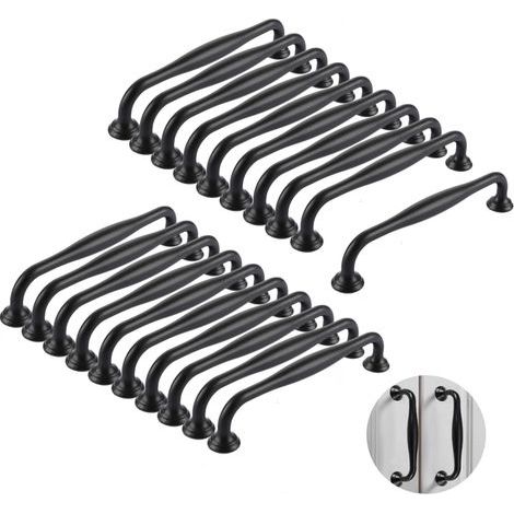 20 Poignées Cuisine 128 mm – Alliage Aluminium – avec Vis – pour Placards, Tiroirs (1/5)