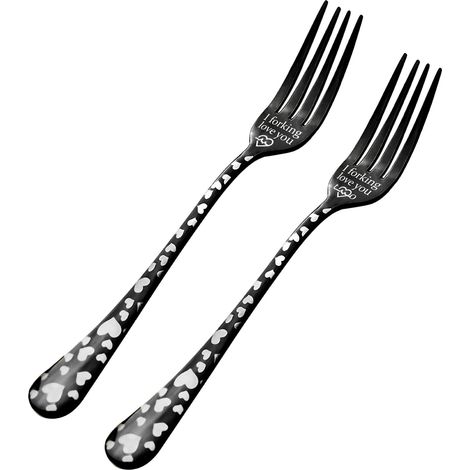 Fourchette De Table En Acier Inoxydable - 21 Cm - Pour Repas Familiaux Et Occasions Speciales - Lot De 2 (1/4)