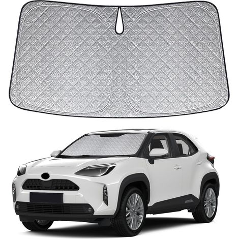 Pare-Soleil pour Pare-Brise Remplacement pour Toyota Yaris Cross 2020-2024, Pliable Pare-Soleil pour Pare-Brise de Voiture, Bloque 99% des Rayons UV et Maintient Votre Véhicule au Frais,- (1/5)