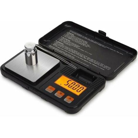 Kitchen Scale, Digital Pocket Scale 50g/0.001g, Precision Food Scale 0.001g, with 50g Weight Calibration, Tweezers, Tare Function, LCD with Backlight LOY (1/4)