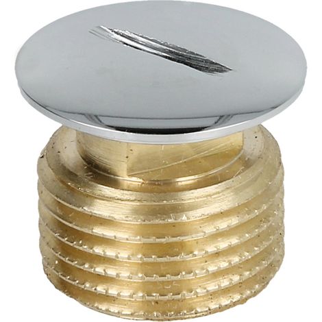 Bouchon aveugle 3/4'' laiton chromé