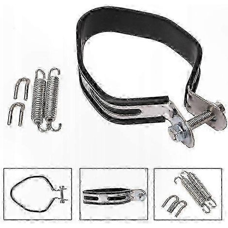 Collier de fixation universel pour silencieux d'échappement - Maintien sûr et pose facile pour véhicules automobiles (1/5)