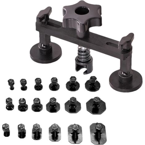 Outils d'extraction de bosses, kit d'extraction de bosses Conception de pont extracteur de réparation de bosses de carrosserie de voiture (1/5)