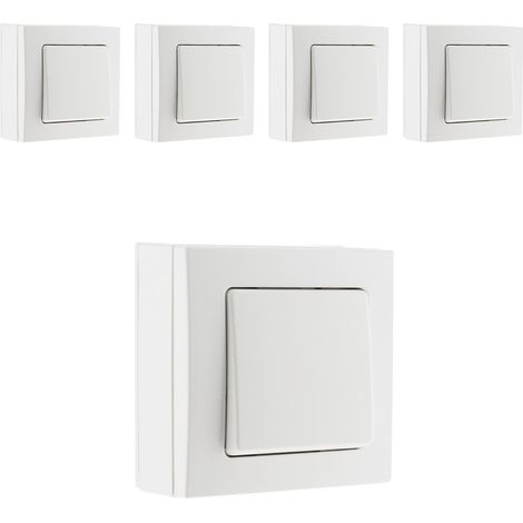 Lot de 5 interrupteurs va-et-vient Bel'Vue Zenitech